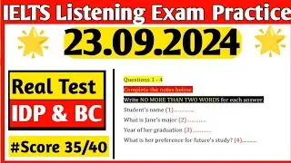IELTS Listening Practice Test 2024 With Answers | IELTS Listening Practice Test | IELTS Listening
