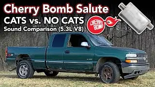 Cherry Bomb® Salute - CATS vs NO CATS Sound Comparison - 5.3L Chevy