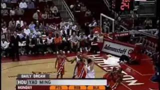 Yao with a big double double against the Clippers