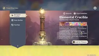 Genshin Impact - Elemental Crucible Co-Op Event Gameplay / Rewards List