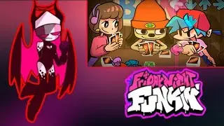 FNF react to Friday Night Funkin' Turn-Bass - BPM Song (FNF, PaRappa the Rapper, Scratchin' Melodii)