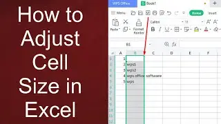 How to Adjust Cell Size in Excel || How to Adjust a Cell Size in Excel