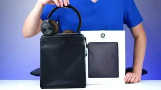 B&O Bag For Headphones Black leather Unboxing [4k60p] [HDR]