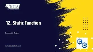 C++ Static Functions| Static in C++ | Static Functions in C++| Static Member Functions in C++|C++
