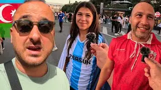 Azerbaycan - Bakü  | Karabağ Maçına Geldim! 🇦🇿~410