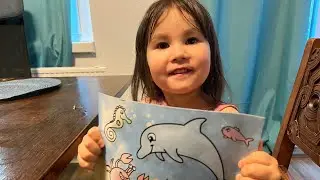 Baby Toddler Paints with Water Color for the First Time