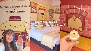 Spend the day with me at Pompompurin Themed Room💛 | Cute and Aesthetic | Tokyo, Japan