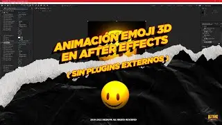 Animación Emoji 3D en After Effects  ( sin plugins externos )