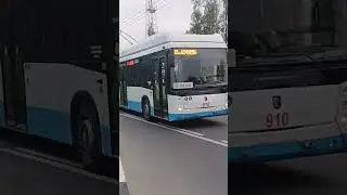 (г.Чебоксары) троллейбус УТТЗ-6241-10-02 на маршруте: 10 (съёмка 24:08:24)