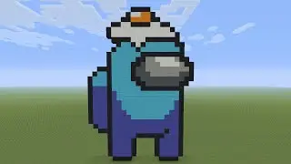 Minecraft Pixel Art - Among Us Egg Hat