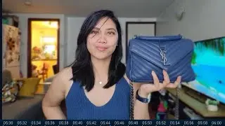 small ysl college bag review. mod shots. what fits
