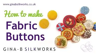 How to Make Fabric Buttons at Home without a machine (plus professional tips) - great for embroidery
