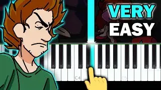 What's New - Friday Night Funkin vs Shaggy Mod - VERY EASY Piano tutorial