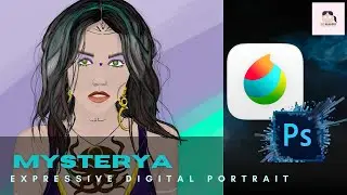 Mystic Warrior Goddess ✨ Powerful Fantasy Portrait Speedpaint | Digital Art Creation 🎨🔥