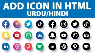 How To Add Icons In HTML And CSS | SVG Icons for HTML Website | How To Use Font Awesome Icons In CSS