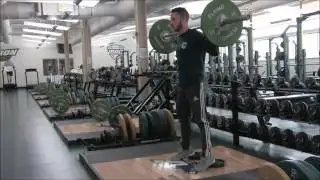 Heel elevated squats