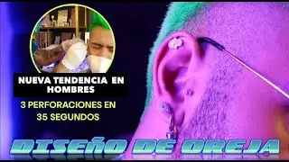 DISEÑO DE OREJA | Me perforé 3 veces en 30 segundos | XELBOR