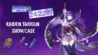 [Genshin Impact] - Updated Raiden Shogun Showcase with Vortex Vanquisher R1 vs The Catch R5