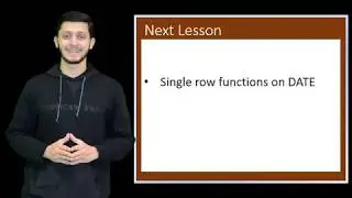 Oracle APEX Tutorial 21 - SQL's Single Row Functions