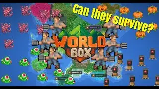 Humans Surrounded By All 4 Tumors! - WorldBox