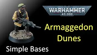 How to Paint Desert Wasteland Bases for 40K using Armageddon Dunes