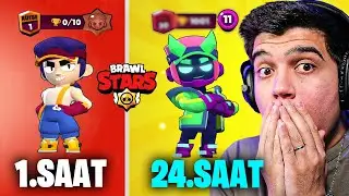 24 SAAT BOYUNCA FANG OYNADIM!! | Brawl Stars