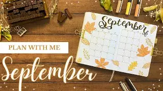 🍁September Bullet Journal Set Up🍁 | Autumn Leaves & Cozy Fall Vibes | PLAN WITH ME!