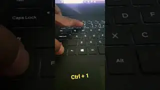 ctrl + 1  