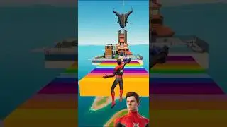 #fortnite #marvel #shorts New Challenge😲 Spider-Man And Hulk Who's The Best Hero in mcu? @fortnite