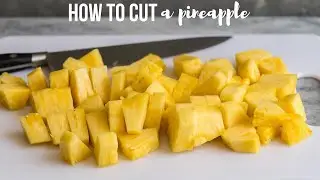 How to Cut a Pineapple - the EASY WAY | The Recipe Rebel