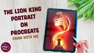 The Lion King - Mufasa and Simba Art on iPad Procreate | Step-by-Step Process | Digital Art 🦁