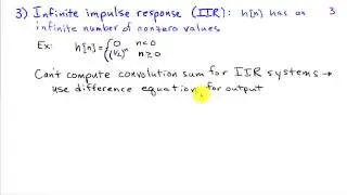 Impulse Response Descriptions for Systems