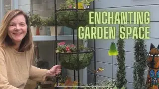 Enchanting Garden: Charming TINY Woodland Courtyard Makeover 🍄