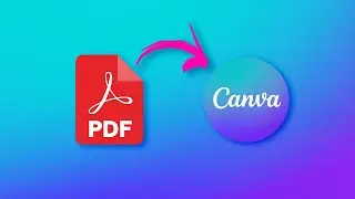 How to upload pdf in Canva
