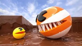 Pacman Vs Candy Monster (Level 21 : Candy Lands)