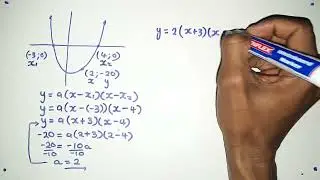 Gr11 Mathematics how determine equation of parabola