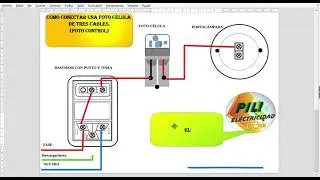 COMO conectar FOTO CÉLULA. CIRCUITO ELÉCTRICO.
