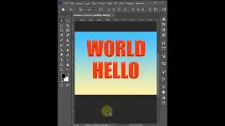 Bevel text effect Photoshop shorts