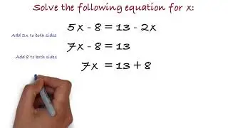 Algebra equation: Unknown on both sides 2