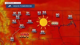 Mostly sunny, hazy, and hot this weekend