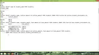 Using Joins in SQLite