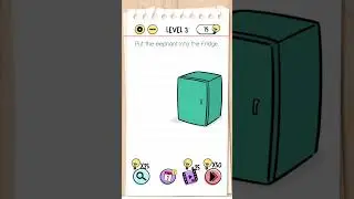 Brain Test Level 3 - Put the elephant into the fridge