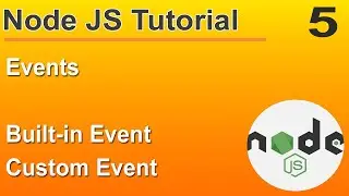 NodeJS Tutorial - 5 in Hindi 2023, Event, Built -in Events, File system events, Http server events