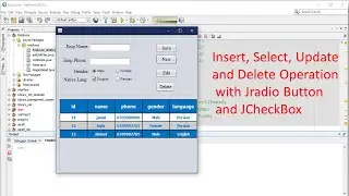 Java Database: CRUD Operations - Insert, Select, Delete, Update