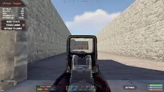 when u don't have laser vs when u do (rust mp5)