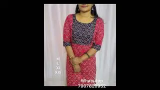 🔥അടിപൊളി കോട്ടൺ Ajrakh Hand worked yoke kurti Collection WhatsApp 👉7907820952 @rpfashiontech1545