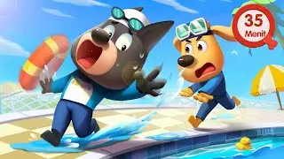 Keamanan di Kolam Renang 🏊‍| Pengetahuan Keamanan | Kartun Anak-anak | Kepala Polisi Labrador