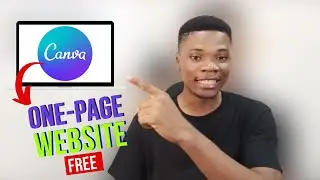 How to Create ONE PAGE WEBSITE with CANVA 2022 free Website Design