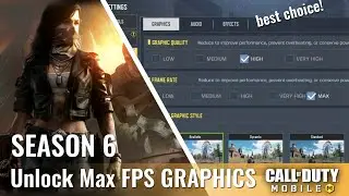 SEASON 6 Max FPS and GRAPHICS | GFX TOOL Call of Duty Mobile