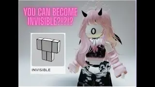 OMG YOU CAN BECOME INVISBLE IN ROBLOX !  (how to become invisble in roblox) #roblox #robux